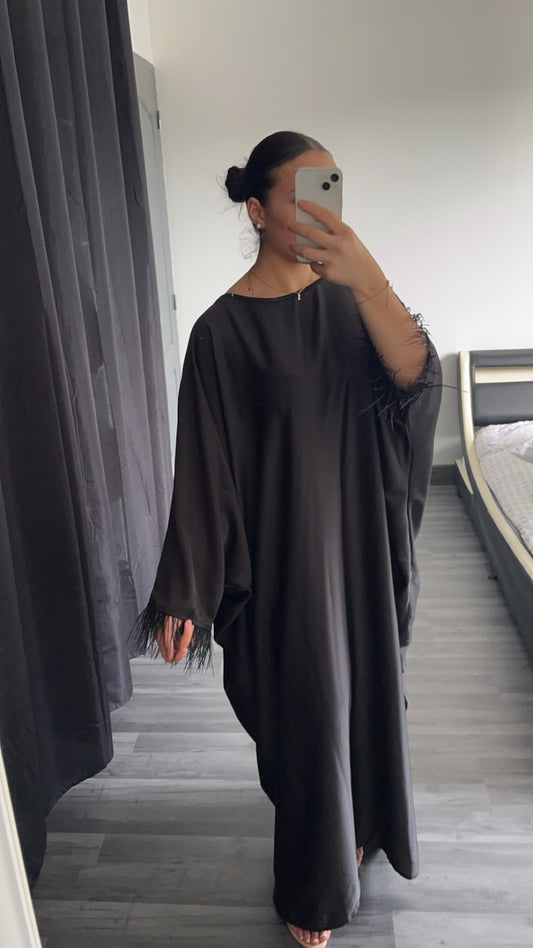 Abaya à plume